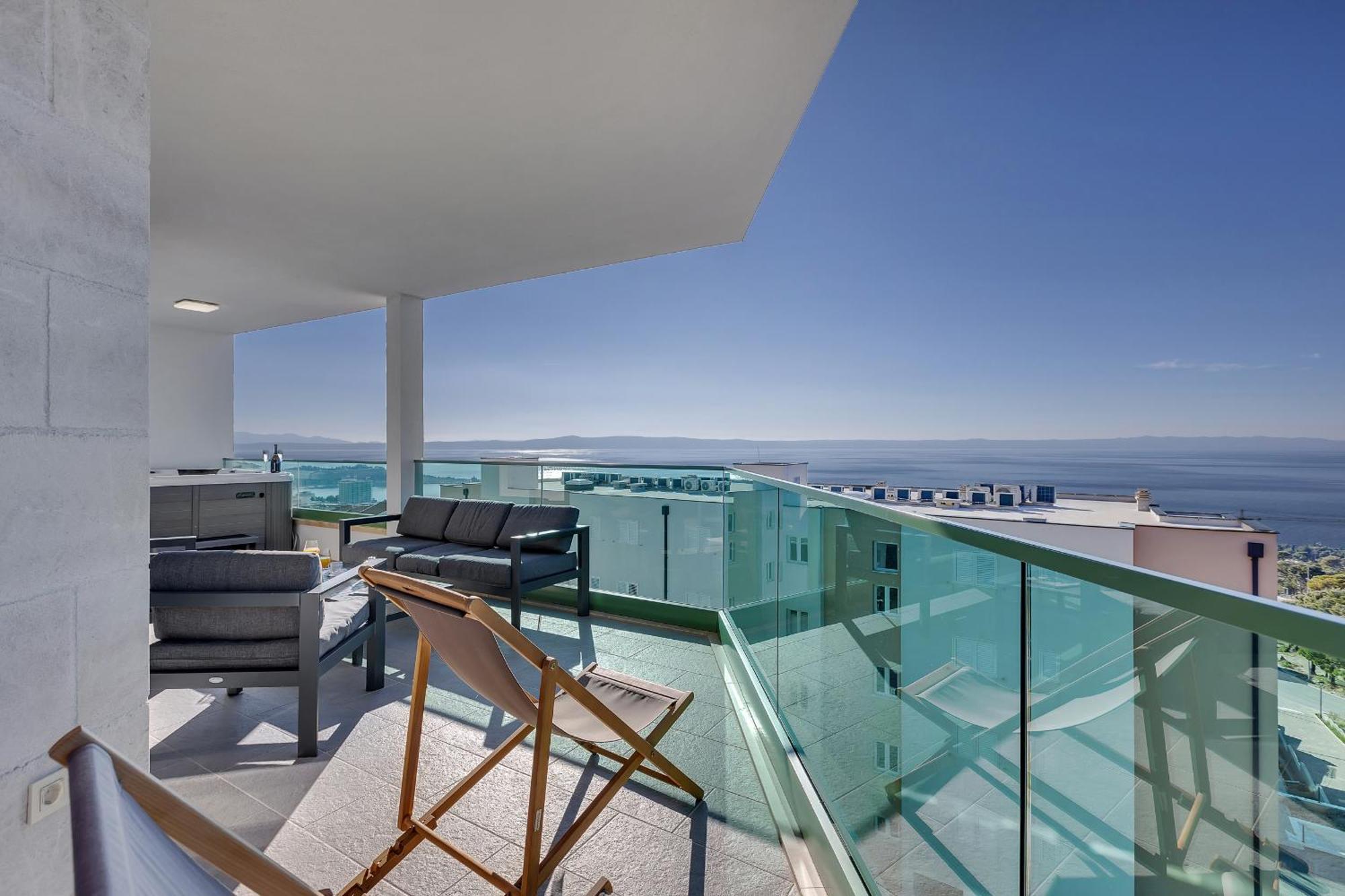 Exclusive Penthouse Big Blue With Private Jacuzzi Διαμέρισμα Μακάρσκα Εξωτερικό φωτογραφία