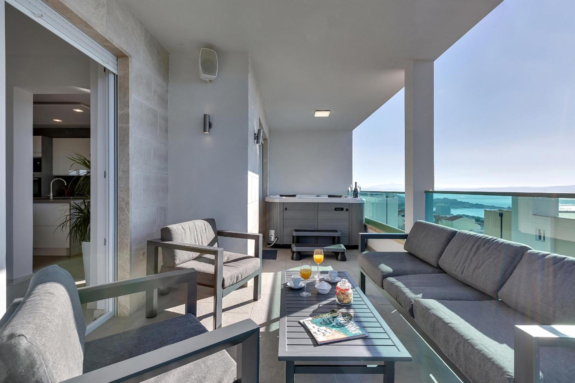 Exclusive Penthouse Big Blue With Private Jacuzzi Διαμέρισμα Μακάρσκα Εξωτερικό φωτογραφία
