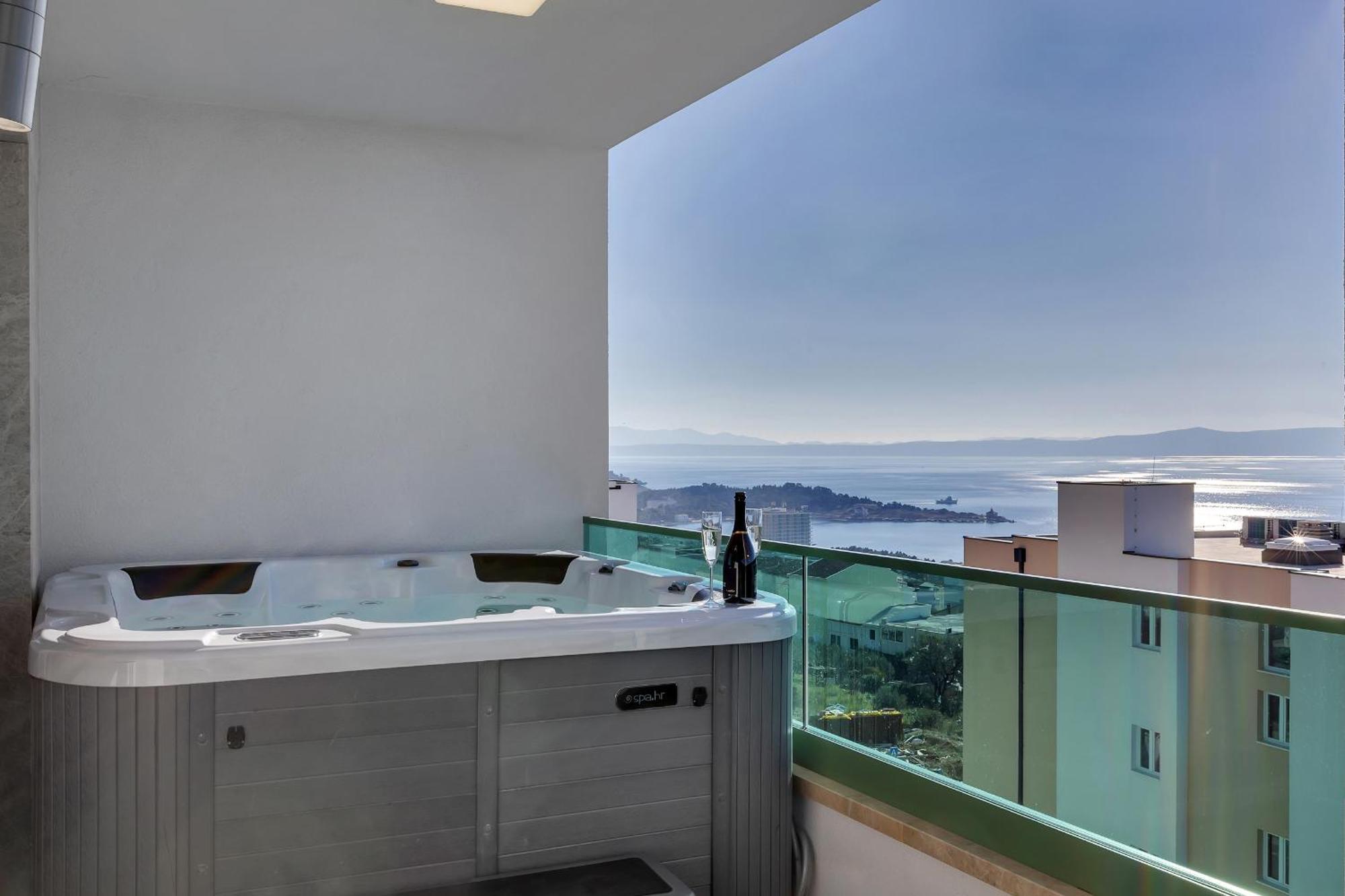 Exclusive Penthouse Big Blue With Private Jacuzzi Διαμέρισμα Μακάρσκα Εξωτερικό φωτογραφία