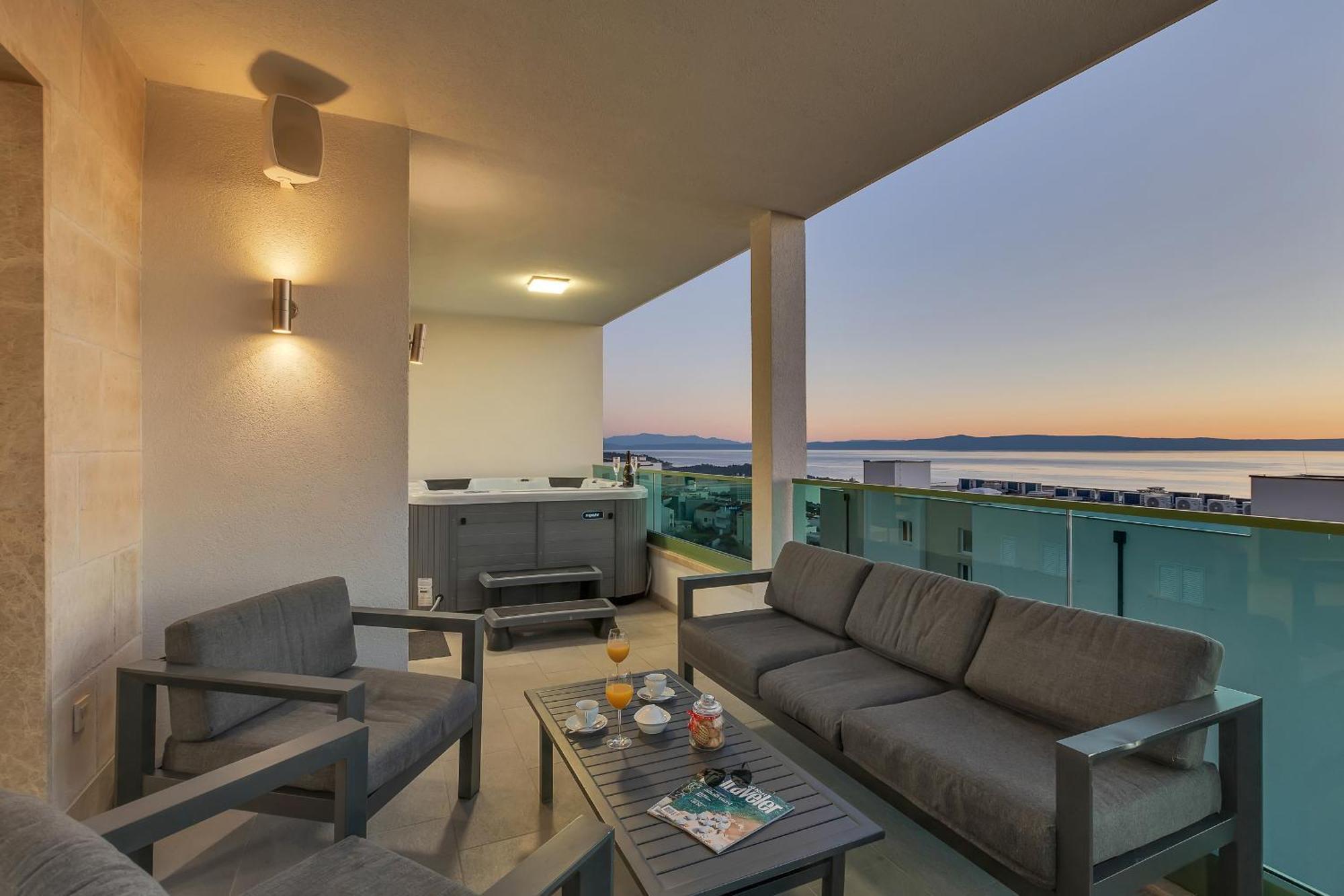 Exclusive Penthouse Big Blue With Private Jacuzzi Διαμέρισμα Μακάρσκα Εξωτερικό φωτογραφία