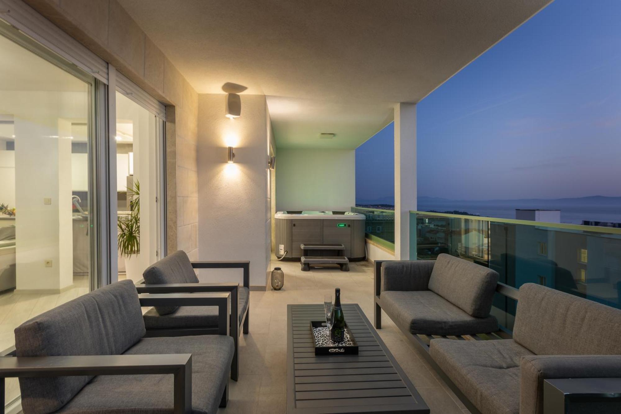 Exclusive Penthouse Big Blue With Private Jacuzzi Διαμέρισμα Μακάρσκα Εξωτερικό φωτογραφία
